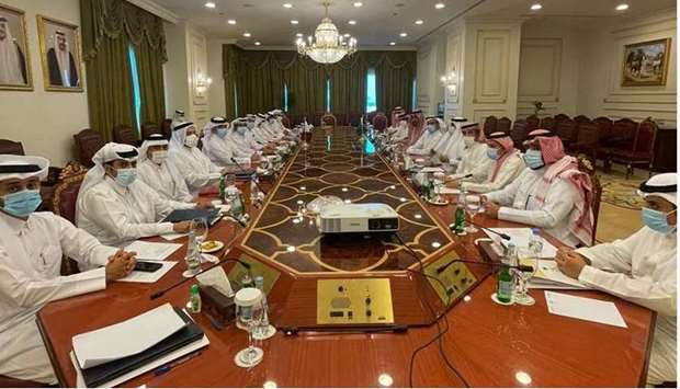 The meeting was chaired on the Qatari side by HE the Special Envoy of the Minister of Foreign Affairs for Regional Affairs Ambassador Ali bin Fahad Al Hajri, and on the Saudi side by the Undersecretary of the Ministry of Foreign Affairs for Political and Economic Affairs Eid bin Mohammed Al Thaqafi.