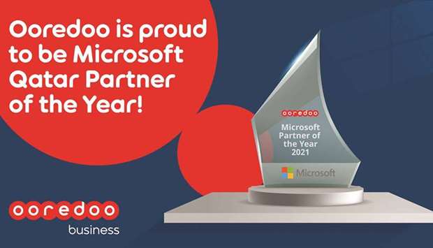 Ooredoo has been named Microsoft u2018Qatar Partner of the Year 2021u2019, it was announced on Monday.