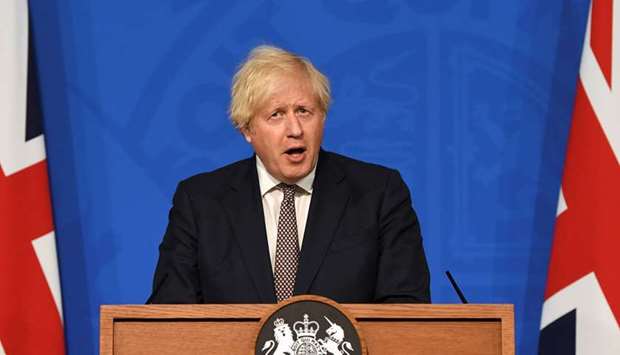 (File photo) British Prime Minister Boris Johnson