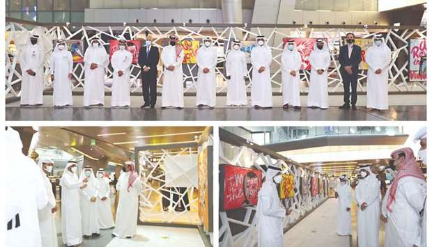 NHRC has organised an Arabic calligraphy exhibition on Human Rights in the Islamic Culture for artist Sabah Al Arbili, and the Human Rights exhibition for artist Ahmed Al Maadeed, at Hamad International Airport.