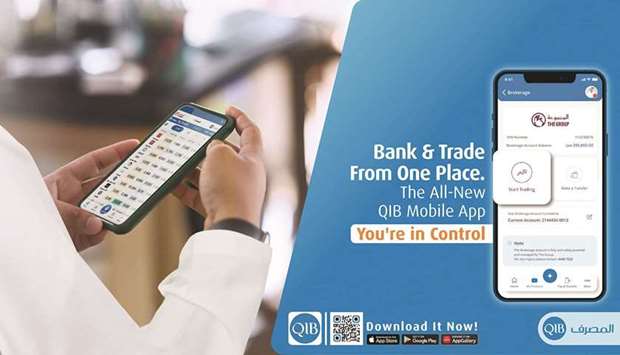 The new digital service allows QIB customers to connect their QIB bank accounts with The Groupu2019s accounts and trade instantly in any stocks listed on the Qatar Stock Exchange using the QIB mobile app.