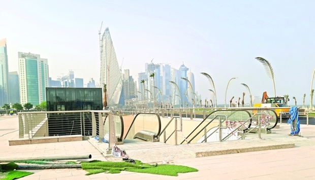 The tunnels are equipped with elevators and escalators.