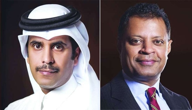 GWC chairman Sheikh Abdulla bin Fahad bin Jassem bin Jabor al-Thani, GWC Group CEO Ranjeev Menon