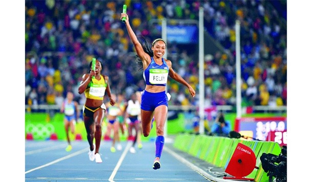 Felix Wins Her Sixth Career Gold With 4x400 Relay Victory Gulf Times 