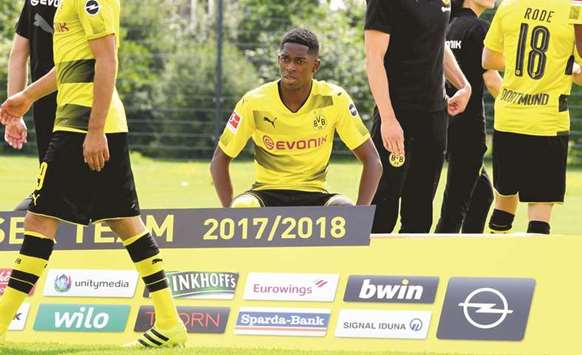 File picture of Dortmund midfielder Ousmane Dembele.