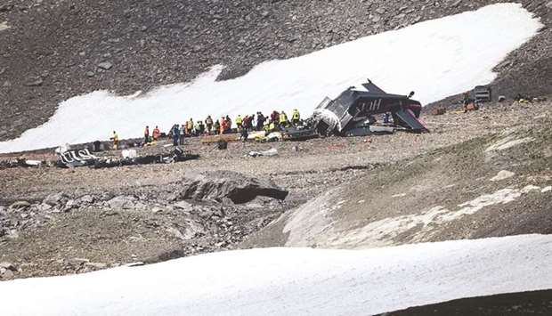 20 die in WWII plane crash in Swiss Alps - Gulf Times