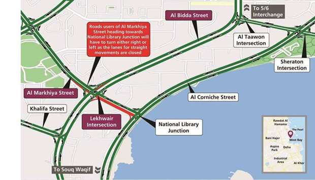 The closure in co-ordination with the General Directorate of Traffic is to complete infrastructure works.