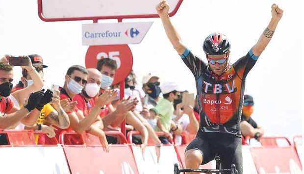 Caruso wins on Vuelta mountain Gulf Times