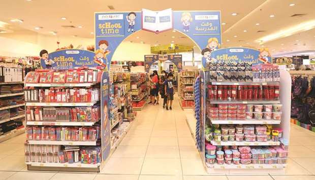 'Back-to-school' offerings at LuLu Hypermarket.