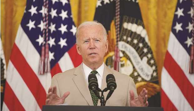 Biden: Upbeat on economic rebound.