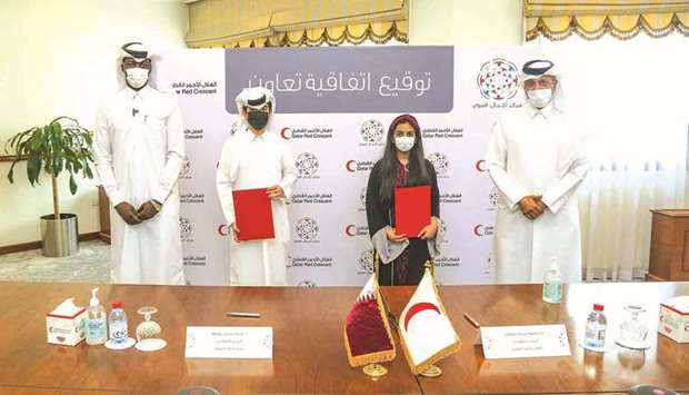 QRCS and Ajial Qatar signing ceremony.