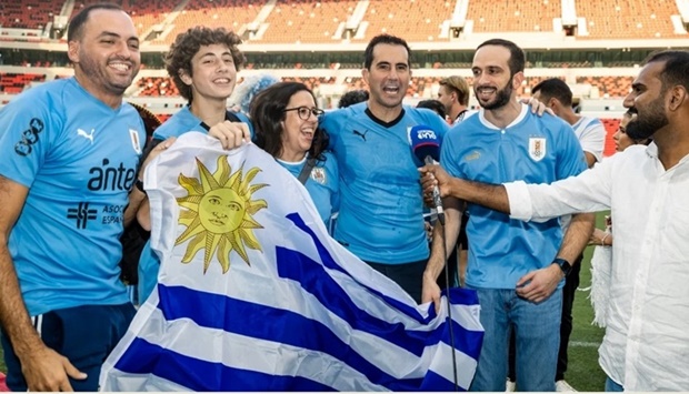 The fans enjoyed an exclusive tour of Ahmad Bin Ali, which will host seven matches during Qatar 2022, starting with the USA versus Wales on 21 November.