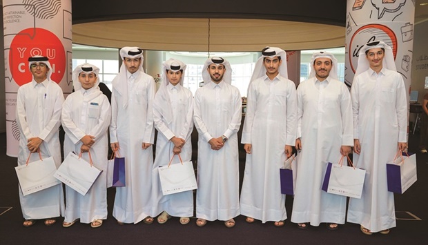 Students and graduates at the QFC-sponsored career exploration programme.