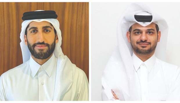 Mohamed al-Emadi, acting senior manager of investment of QDB, left, and Faraj Jasim Abdulla, RDI programme manager at QRDI.