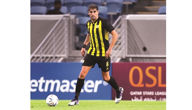 Javi Martinez in action during Qatar SCu2019s match against Al Shamal in the QNB Stars League on Monday.