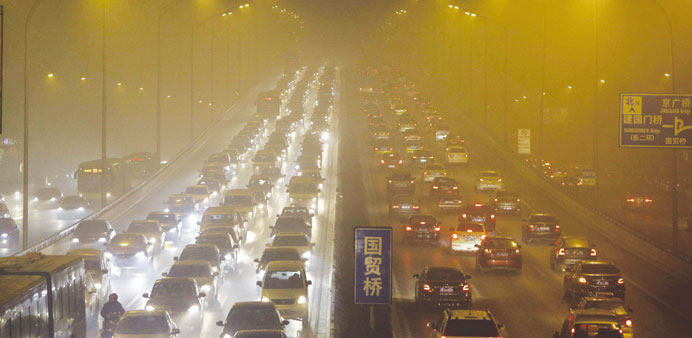 Beijing Choked By Pollution Reaching Dangerous Levels Gulf Times 3231