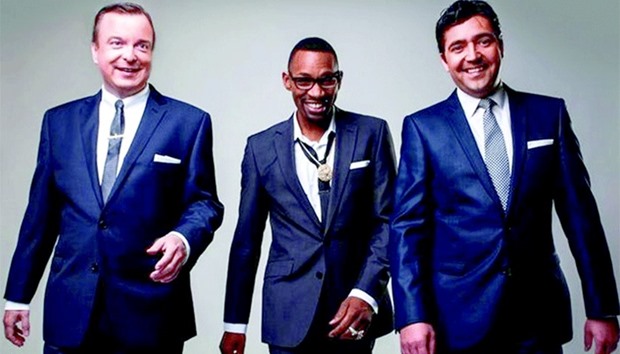 HERE WE COME: The Rat Pack Tribute band not only sing like their heroes, but also look and act like them.