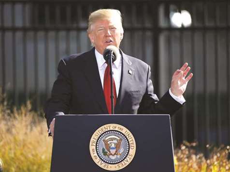 US President Donald Trump at a press conference in New York. Trump blocked a Chinese-backed private equity firm from buying a US-based chipmaker on Wednesday, sending a clear signal to Beijing that Washington will oppose takeover deals that involve technologies with potential military applications.