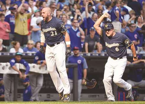 Yan Gomes records one double for Cubs in 16-6 win