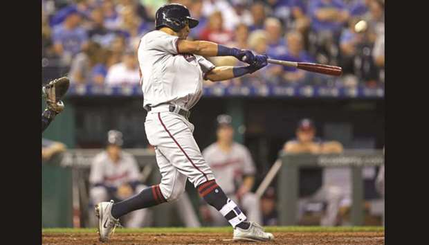 Eddie Rosario scores the winning run in the 16th inning