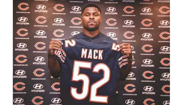 Week 8: Khalil Mack, Matt Nagy ruled out for Chicago Bears