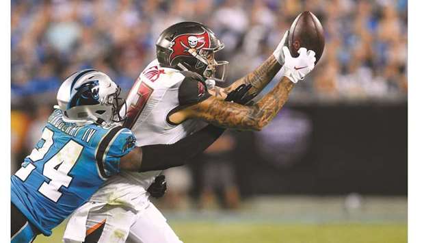 Thursday's NFL: Buccaneers use late stand to hold off Panthers