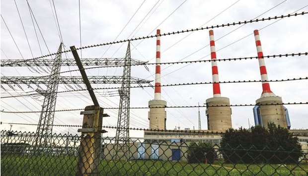 Electricity transmission pylons stand beside the gas-fired power plant in Irsching, Germany (file). Europeu2019s energy crunch is deepening, with gas and power prices hitting fresh records after the US warned the continent isnu2019t doing enough to prepare for what could be potentially a dire winter.