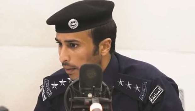 Capt Mohamed Abdullah al-Kuwari during the seminar.