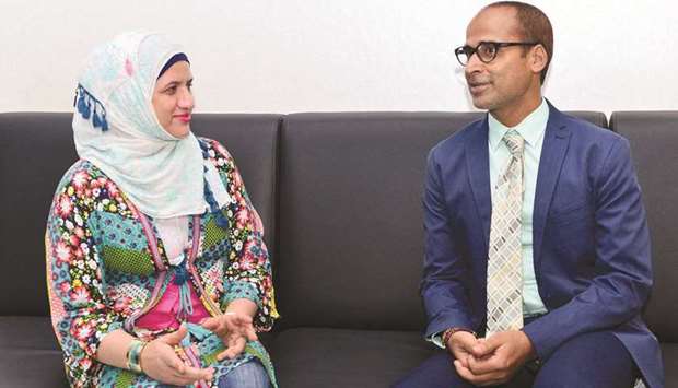 Shafqat Nabi and Aisha Jamal talks to Gulf Times Community. PICTURE: Shaji Kayamkulam.