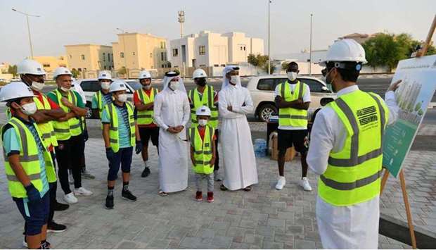 This is part of the ongoing Qatar Beautification and Our Kids Planting Trees Campaign to Plant Million Trees initiative implemented in co-ordination with the Ministry of Municipality and Environment (MME).