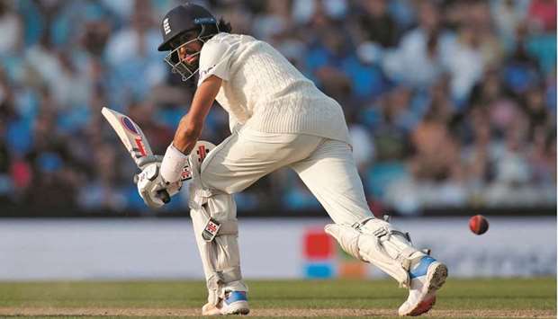 Englandu2019s Haseeb Hameed in action during the fourth Test against India at The Oval in London yesterday. (Reuters)