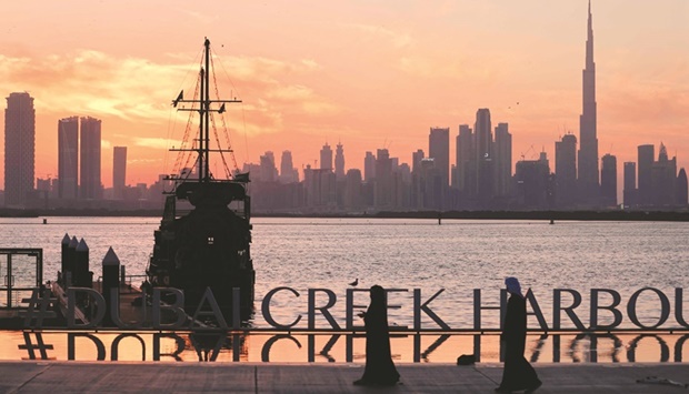 A general view of the Dubai Creek. Dubai, an established holiday destination, is expecting to host large numbers of football fans as Qatar hosts FIFA World Cup 2022 in November and December.