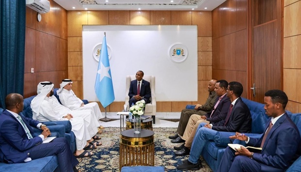 The Somalia prime minister thanked Qatar for its support for development projects that serve the Somali people.