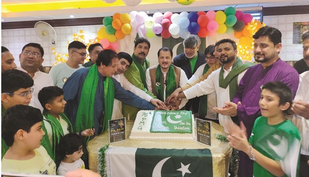 Local singers rendered national songs and a cake was cut to mark the occasion.