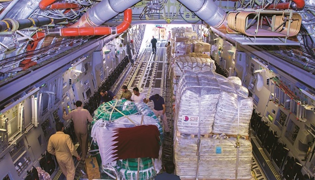 The 23-tonne aid contained medical materials, medicines and special materials to improve shelter facilities.