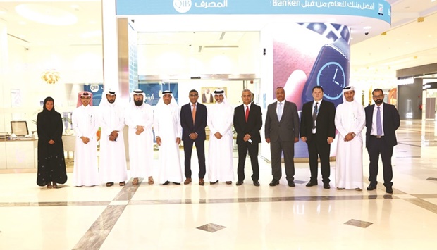 QIB officials after opening the branch at Place Vendome