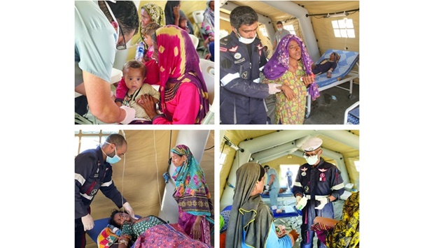 Qatar International Search and Rescue Group of the Internal Security Force (Lekhwiya) started its relief operations in the affected areas of Pakistan owing to torrential rains and floods that hit large parts of the country.