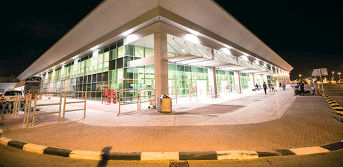 A view of the DIA arrivals terminal