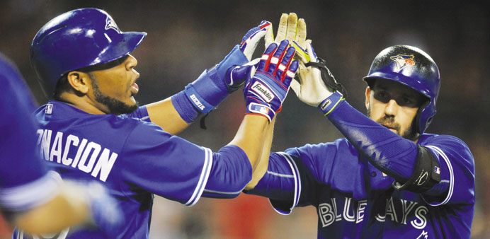 Josh Donaldson has 6 RBIs in Blue Jays' 15-3 rout of Angels