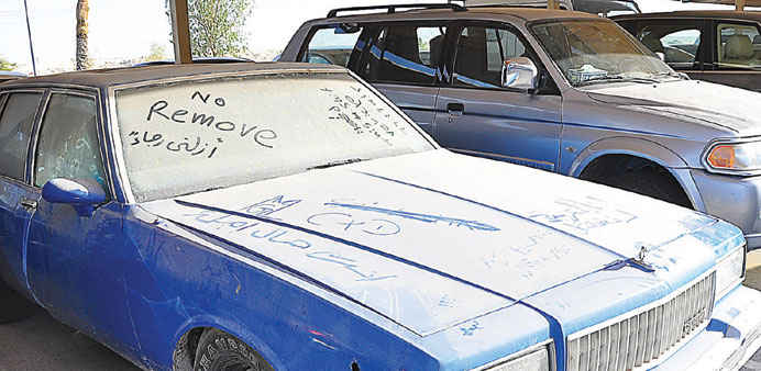 Some people have found Barwa Village a convenient place to abandon their old cars.