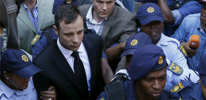 ,Blade Runner, Oscar Pistorius leaves the North Gauteng High Court in Pretoria