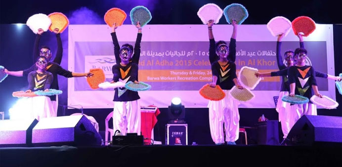 A performance in progress at Al Khor.