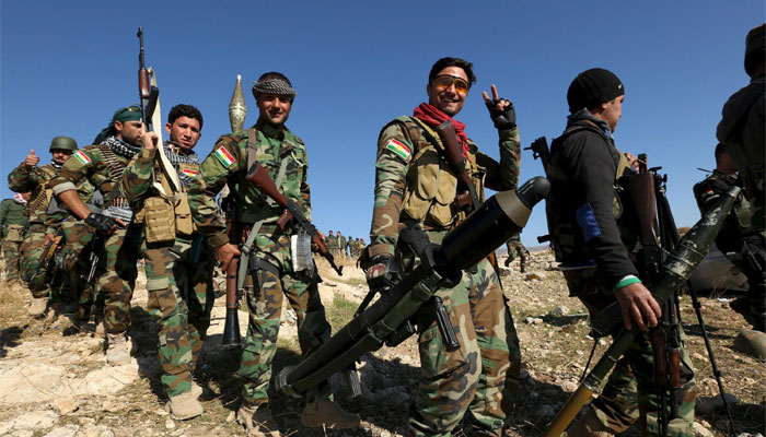 Peshmerga fighters. File picture