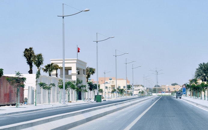 A view of a West Bay road that houses the diplomatic missions of some countries. PICTURE: Noushad Thekkayil